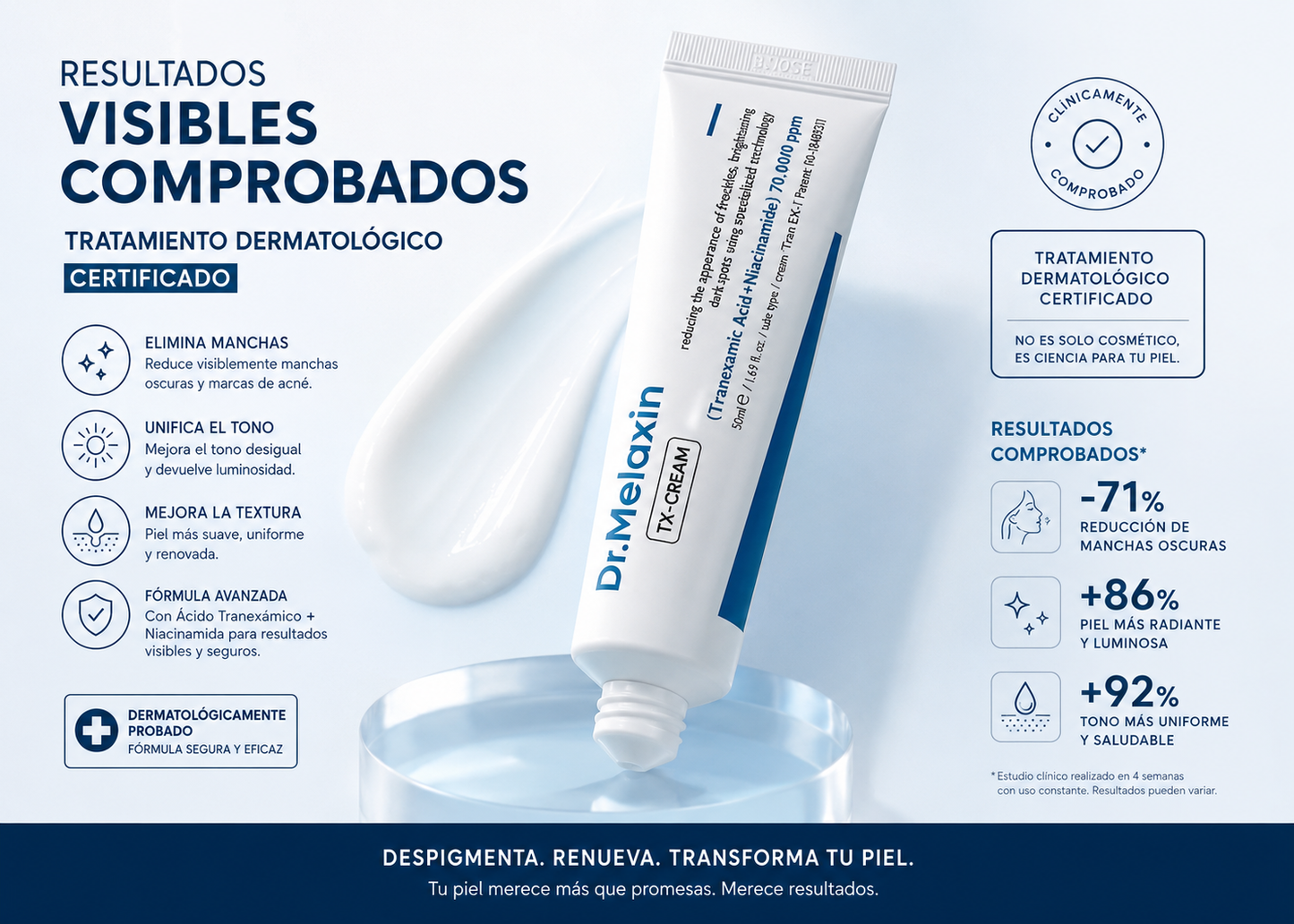 Dr. Melaxin TX-Cream — La crema que borra las manchas que llevas años intentando eliminar